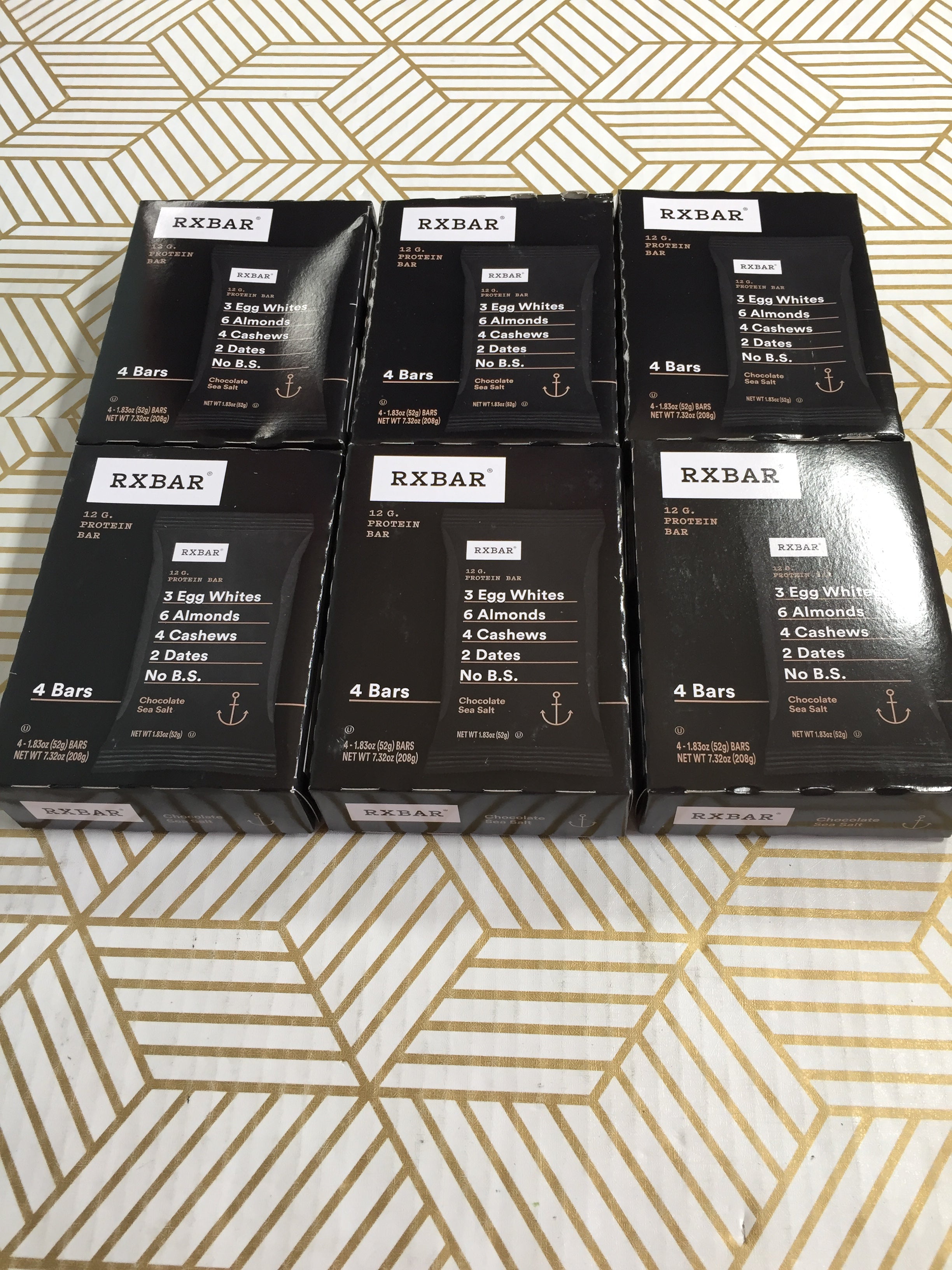RXBAR | Chocolate Sea Salt Protein Bar 1.83 Ounce LOT OF 6 - 4 Packs (24Bars) (7849710747886)